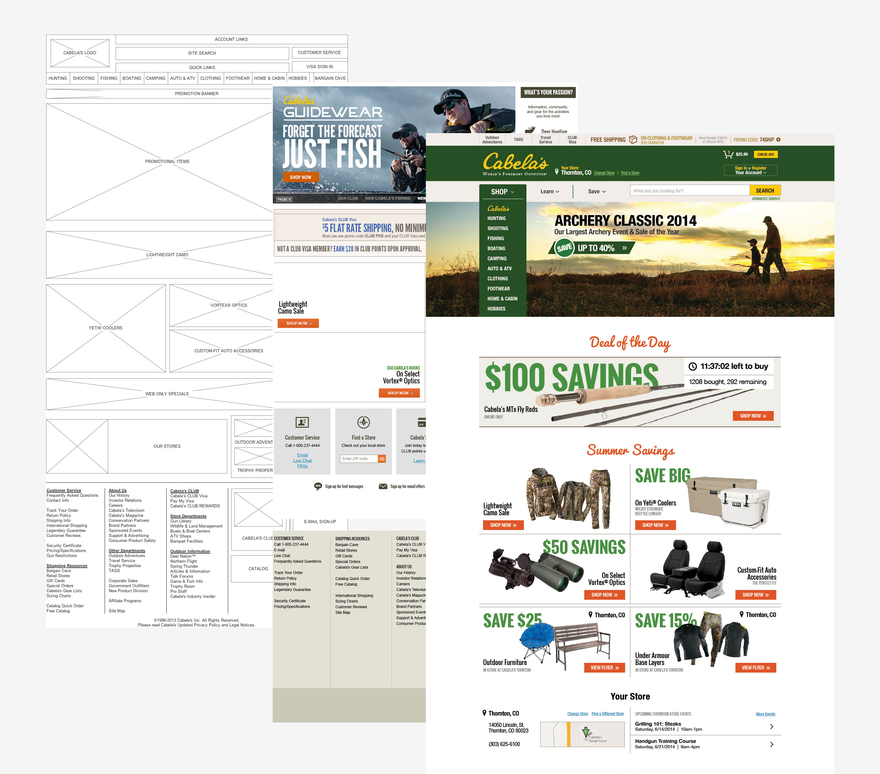 process and wireframes